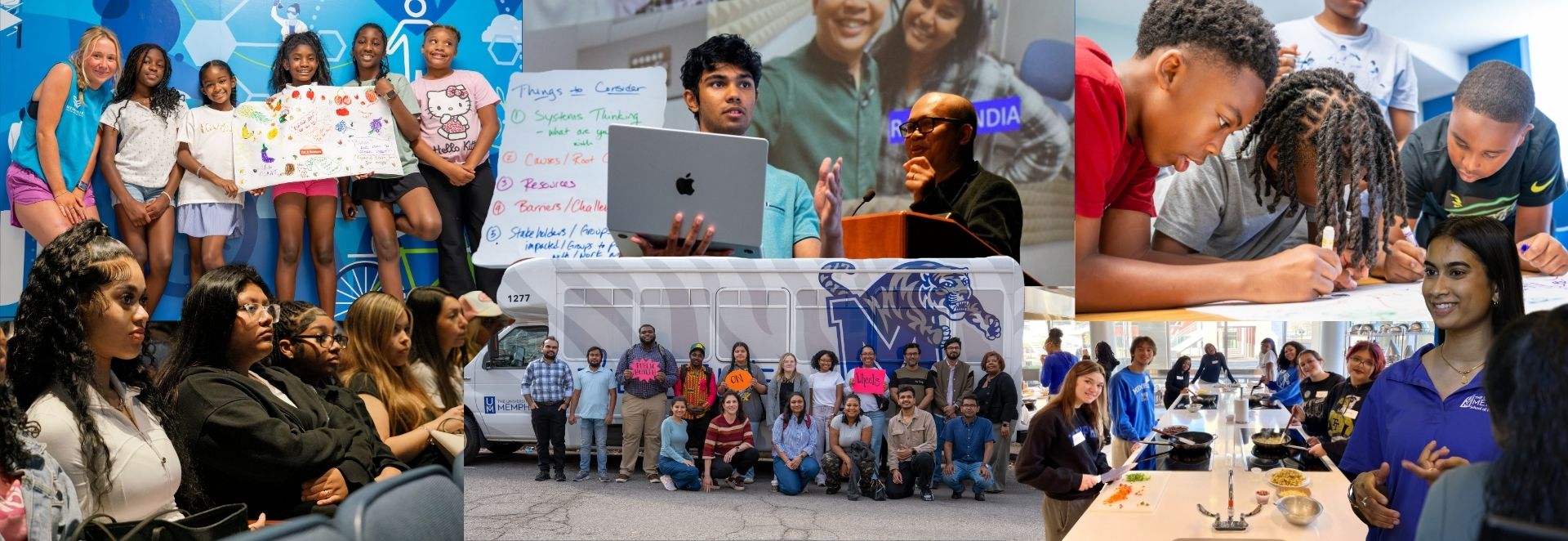 Collage showing images from various initiatives