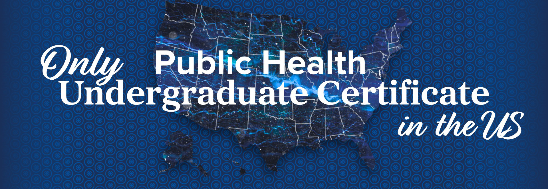 USA map with text: Only undergraduate certificates in the US