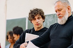 Public Health Professor and Students