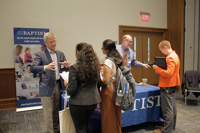 Career and Internship Fair - Fall 2024 - Participants and Students talking
