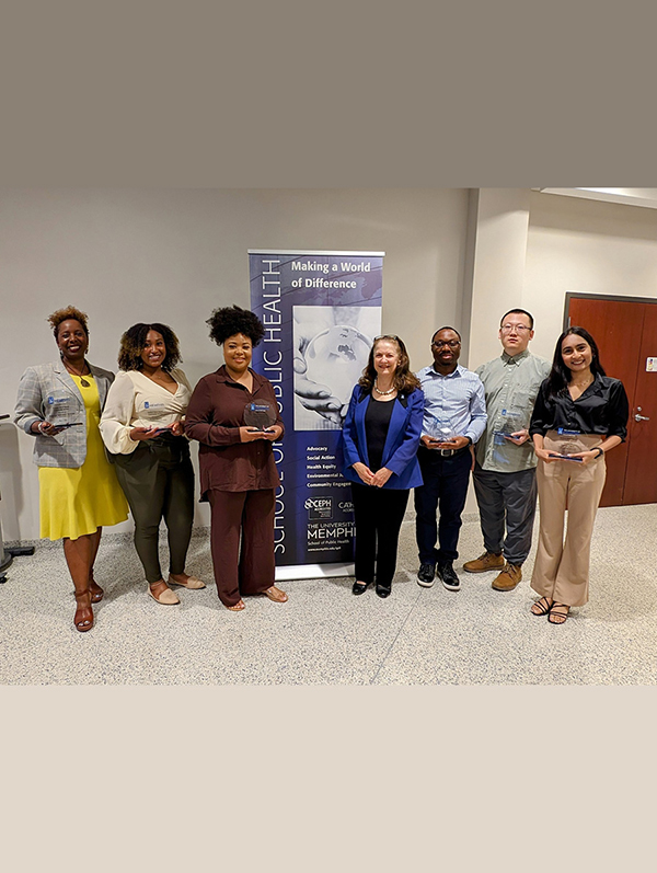 Dr. Marian Levy and Student with their Awards