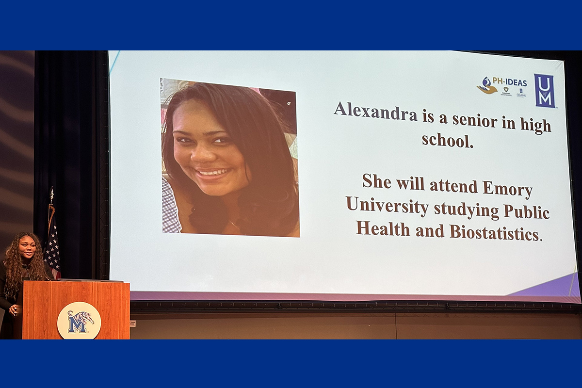 High School Student Presenting