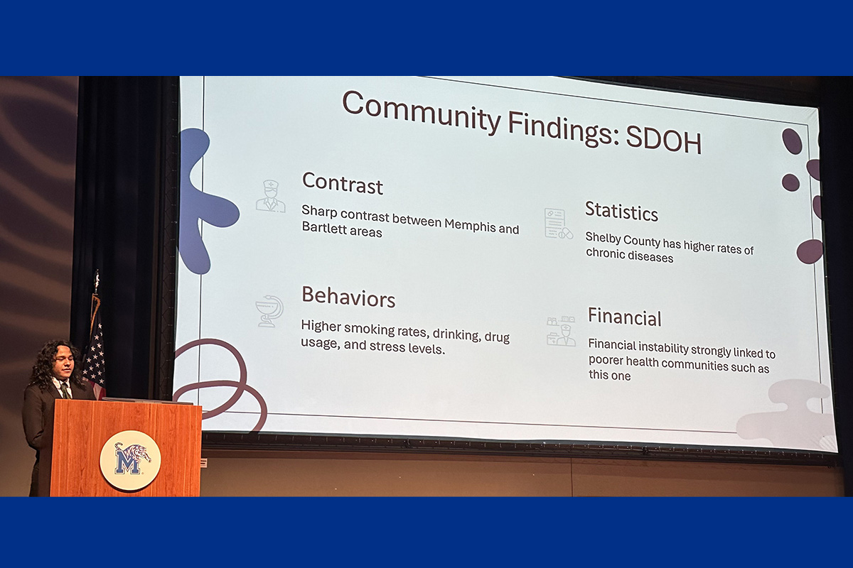 High School Student Presenting