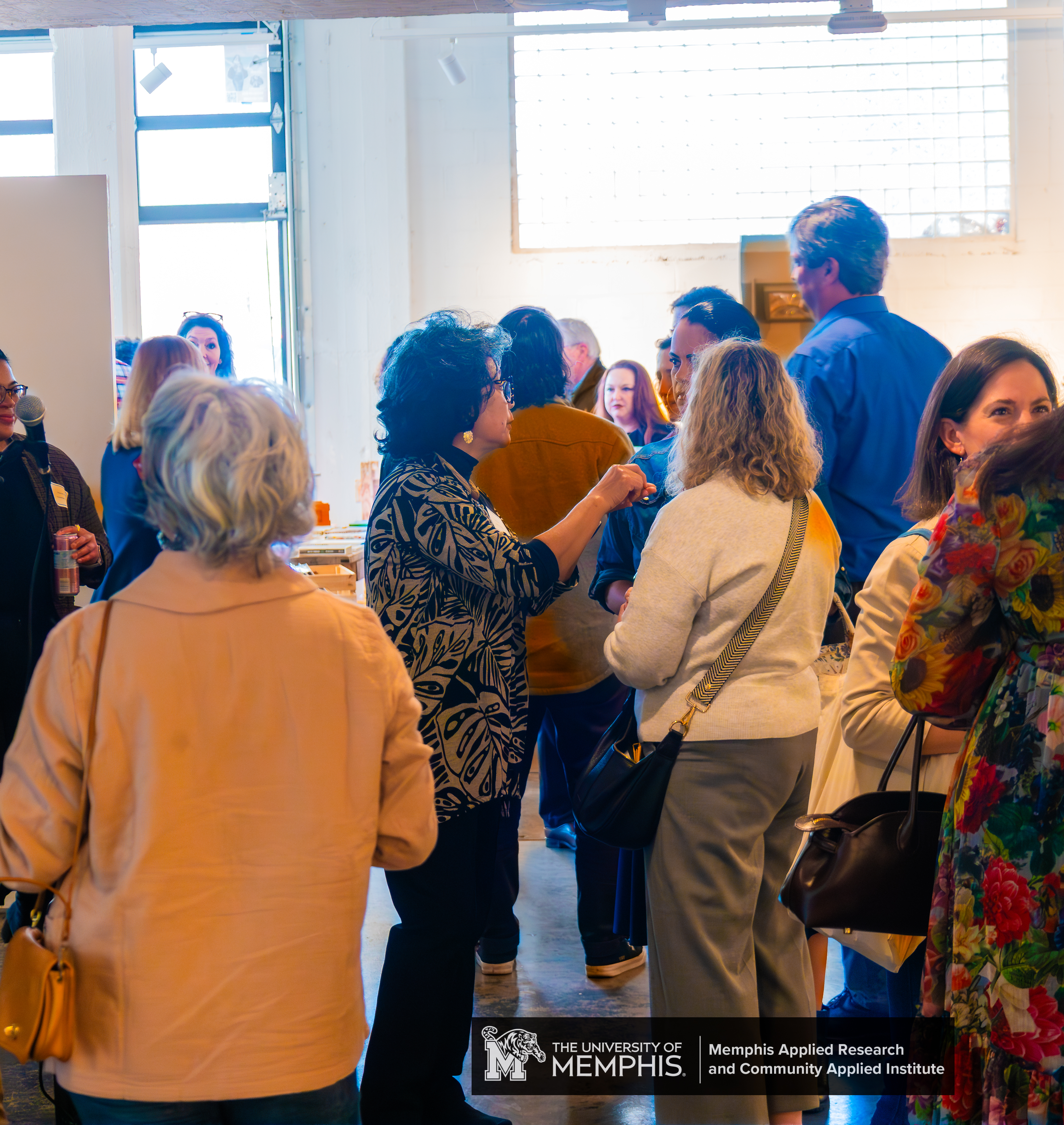 Jan Young and attendees