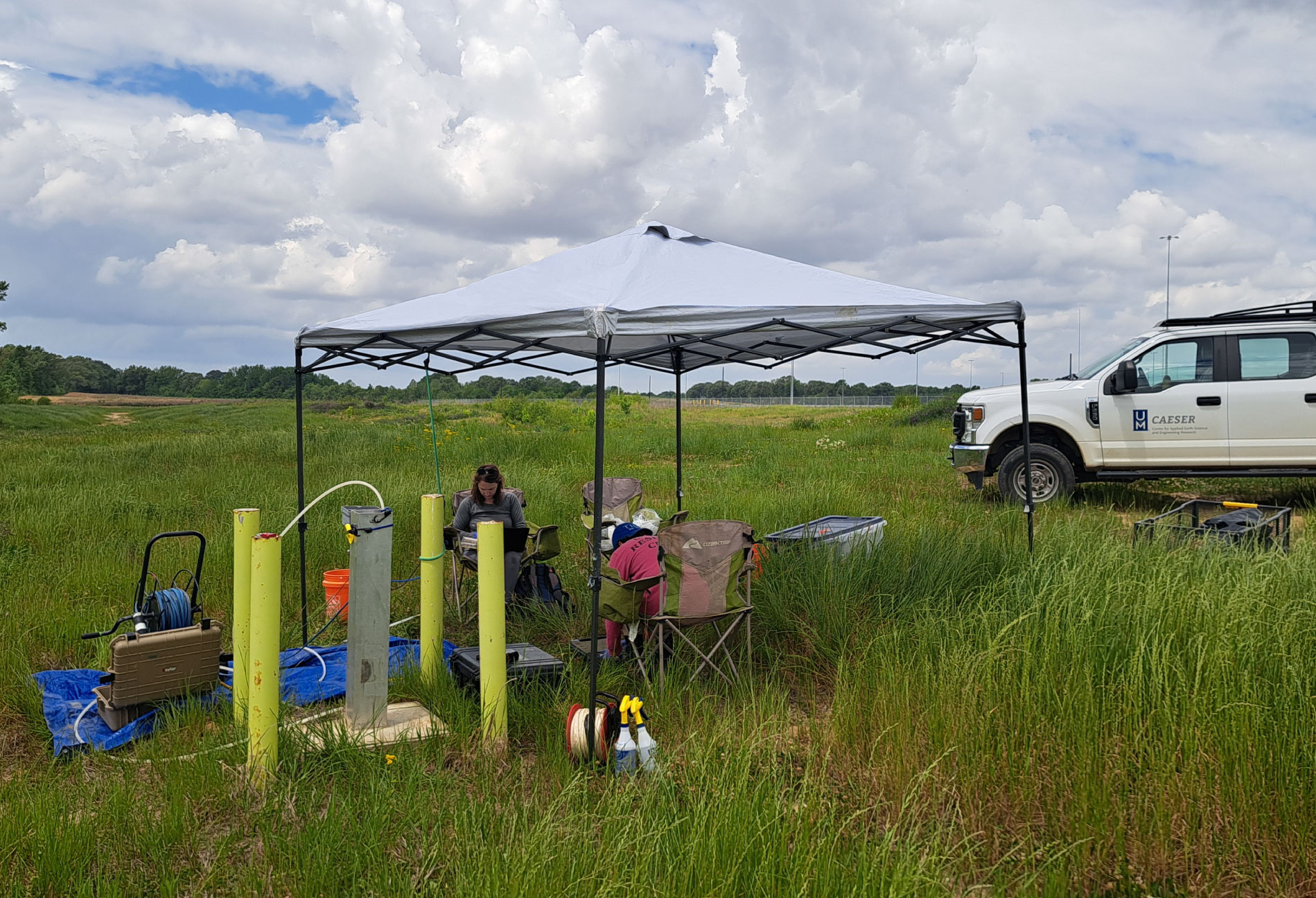 Researchers at Test Site