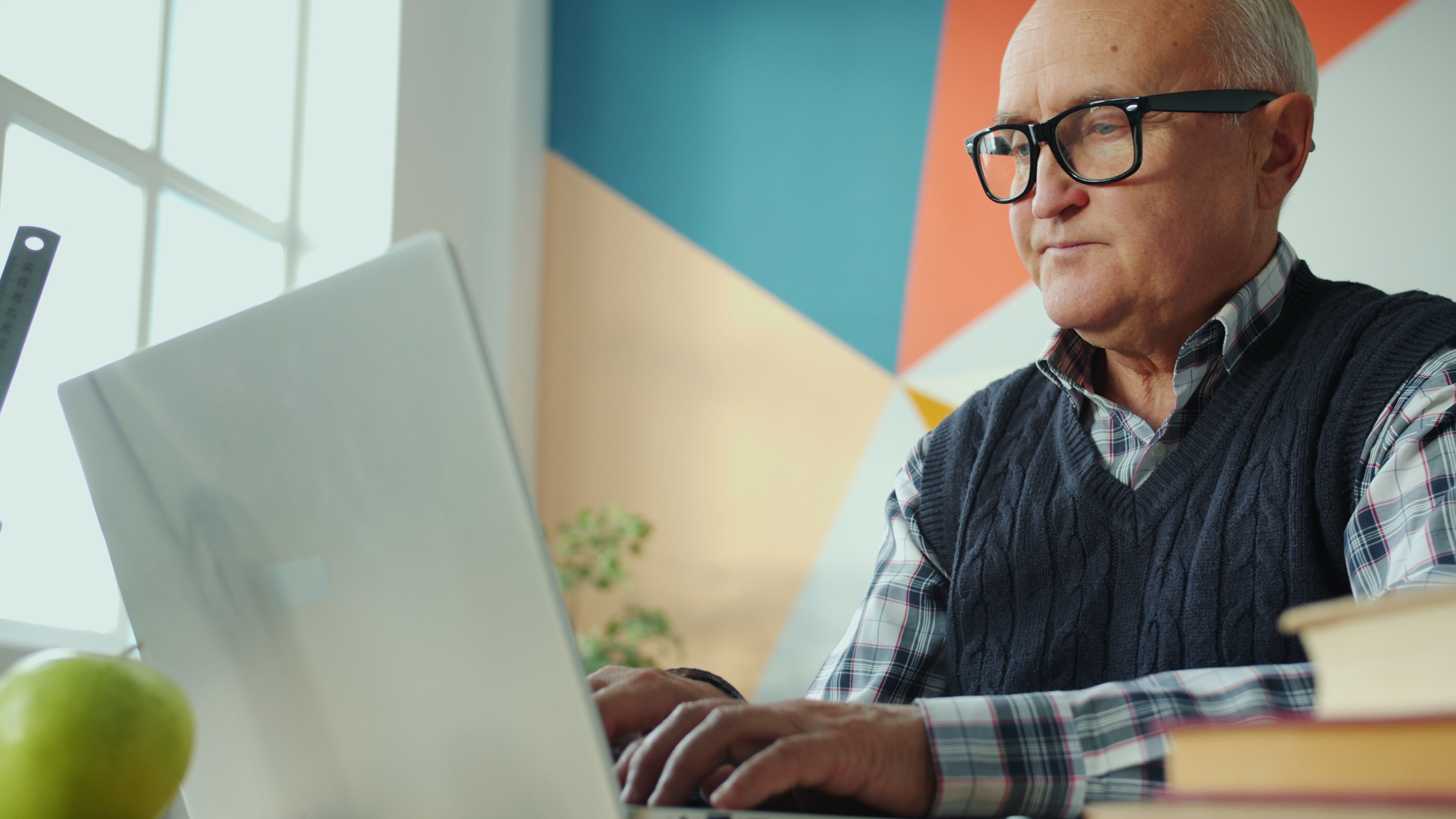 Man Using Computer