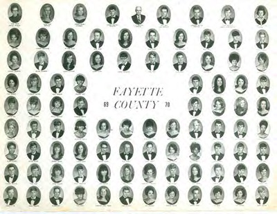 Fayette County High School Graduation Photo 1970