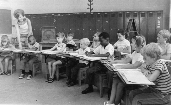 Children in classroom