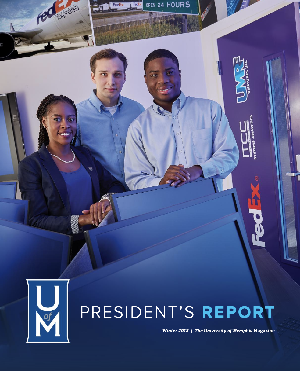the university of memphis presidents report magazine Spring 2019