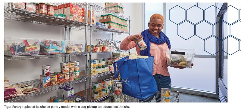 Tiger Pantry replaced its choice pantry model with a bag pickup to reduce health risks.