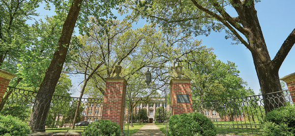image of gates in front of Lambuth campus