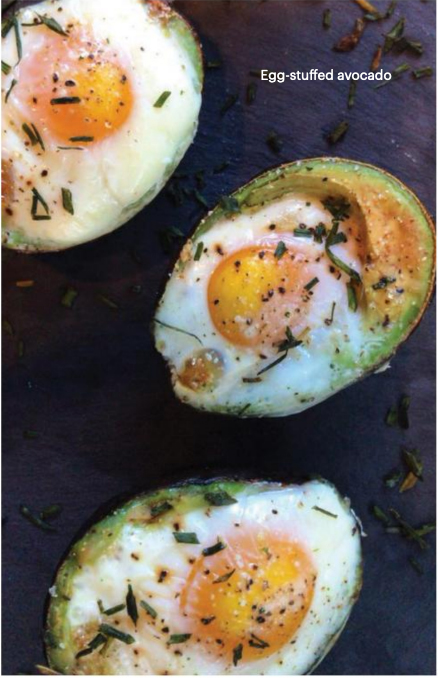 Egg-stuffed avocado