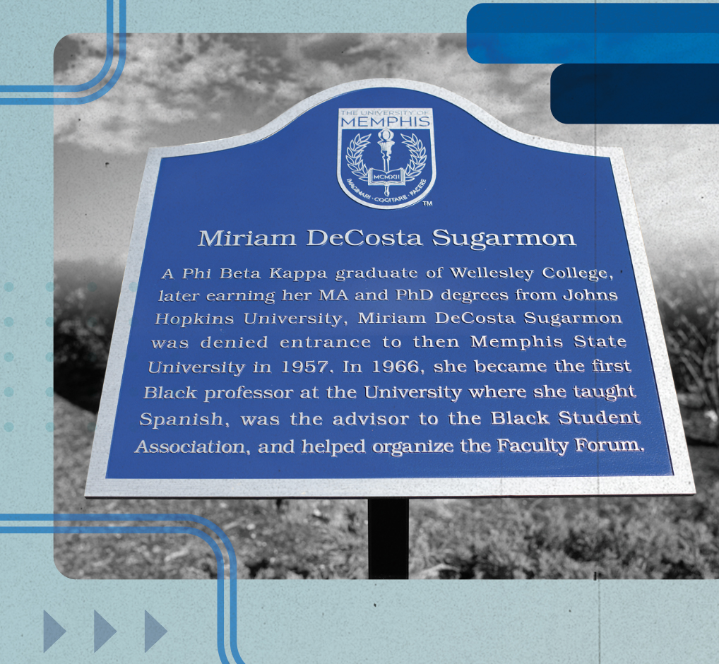 marker recognizing Miriam DeCosta Sugarmon