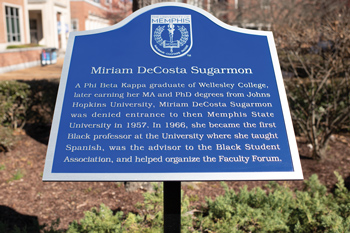 decorative: historical marker on campus