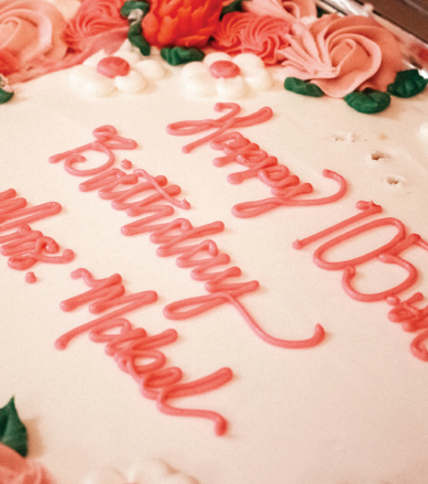 mabel's 105th birthday cake