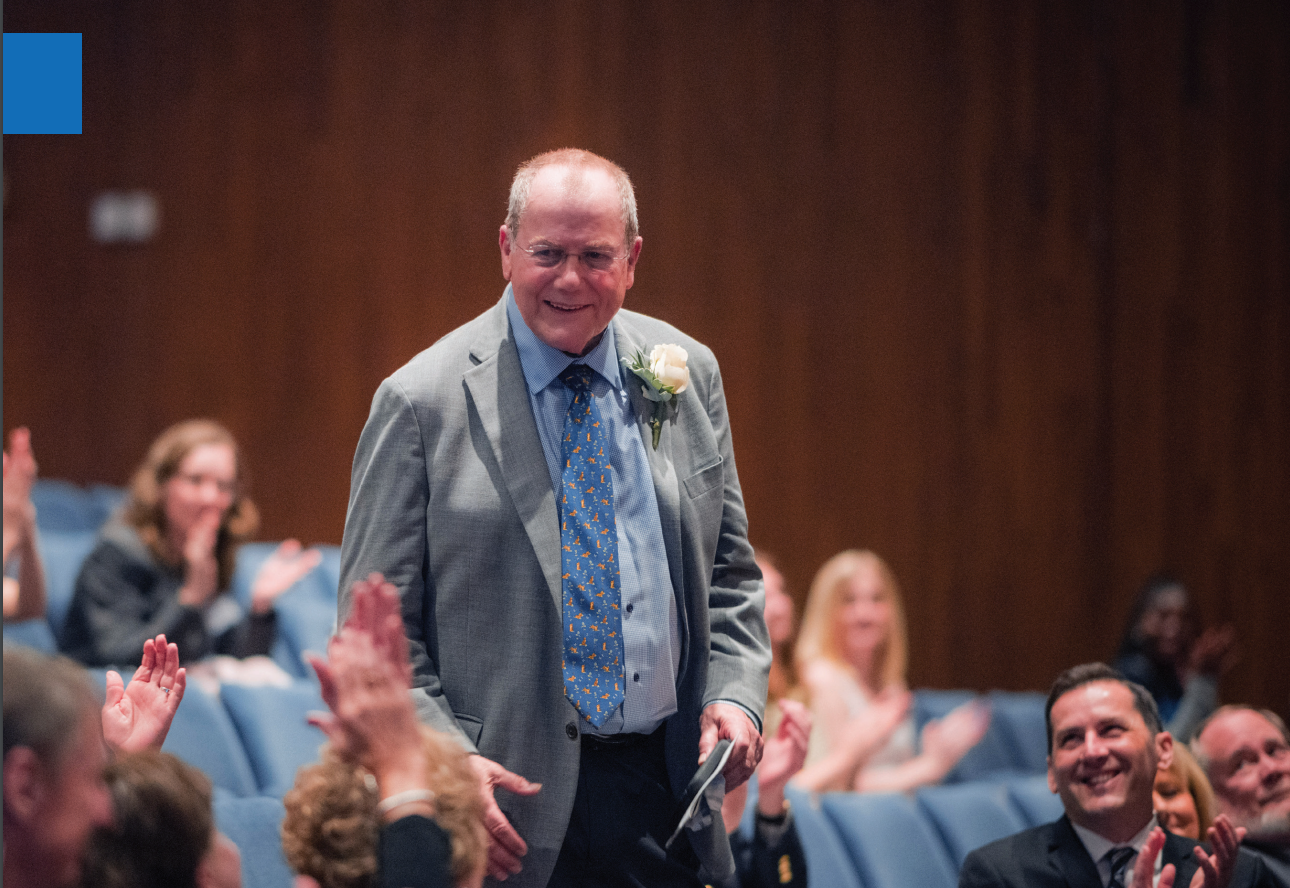 james r humphrey being applauded